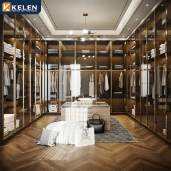 kelen 2026 new arrival custom modern mdf furniture bedroom walk in wardrobe wardrobe design wood armoire closet wardrobes