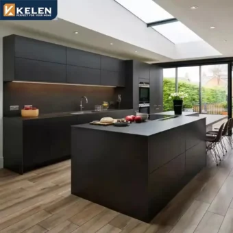 kelen 2026 black modern kitchen design full set home kitchen designs cabinets for kitchen modern made in china