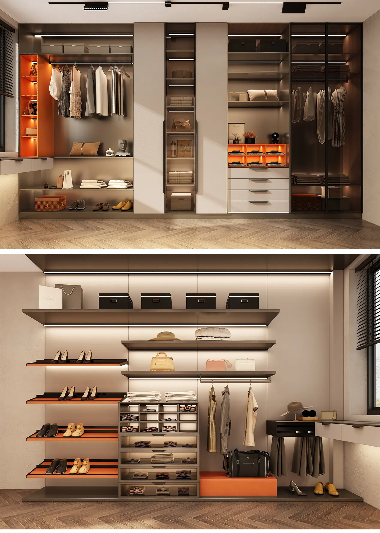 kelen 2026 bespoke wardrobe design: modern bedroom mdf wood closet, luxury walk in armoire storage