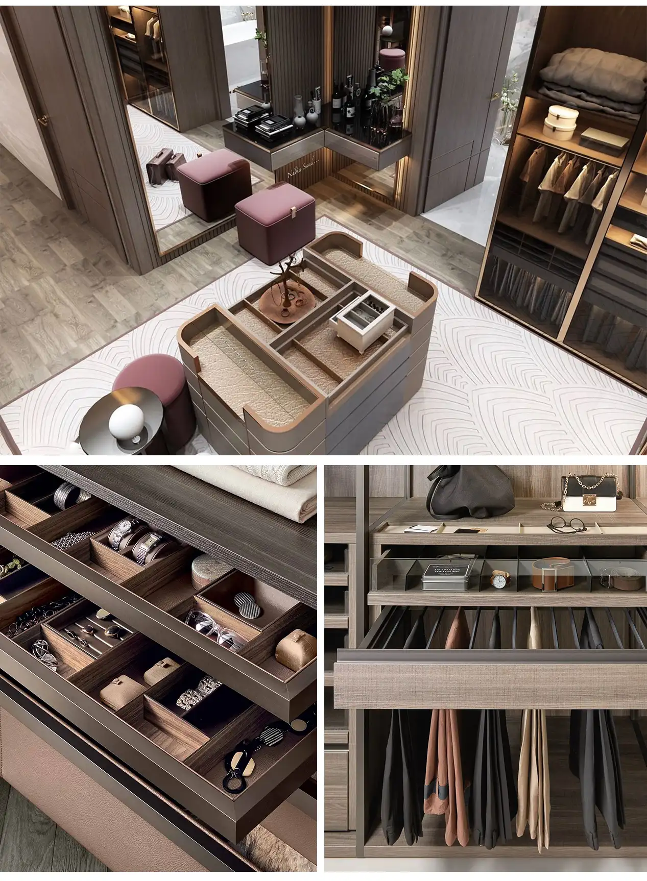 kelen bespoke 2026 walk in closet: modern luxury bedroom wardrobe, custom mdf wood combination design