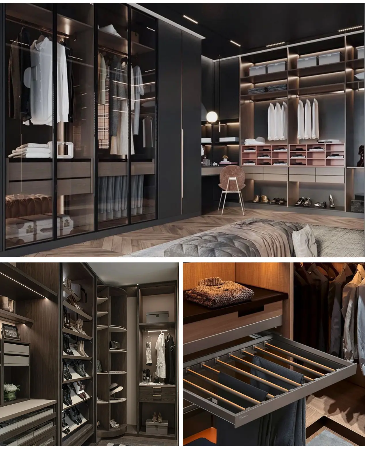 kelen 2026 new custom bedroom armoire: modern mdf wood closet, luxury combination wardrobe system
