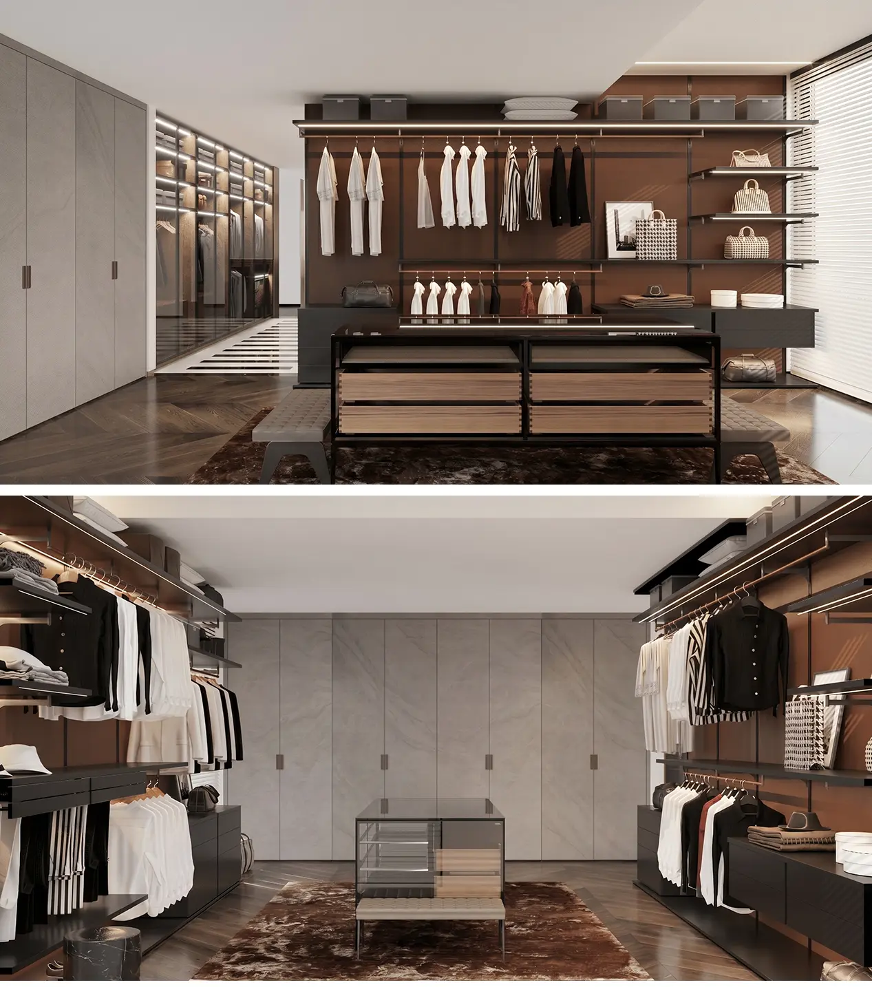 kelen 2026 new custom wardrobe: modern minimalist walk in closet, high quality mdf wood bedroom armoire