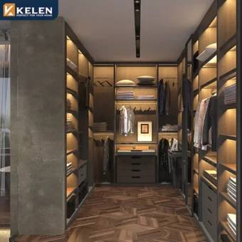 KELEN 2026 Modern Aluminium Closet Wardrobe Bedroom Clothes Wardrobes Combination Wardrobe Wooden Wardrobe Closet Cabinet