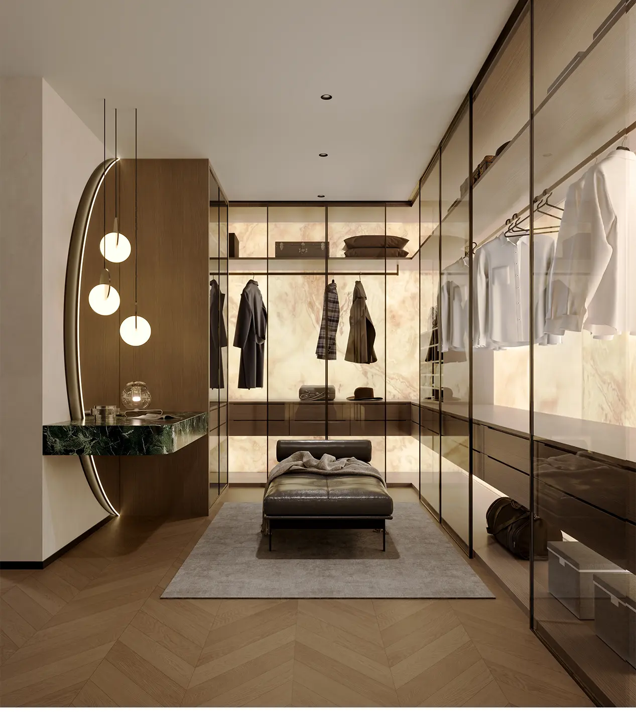 Modern Aluminum Bedroom Cabinets W14 04