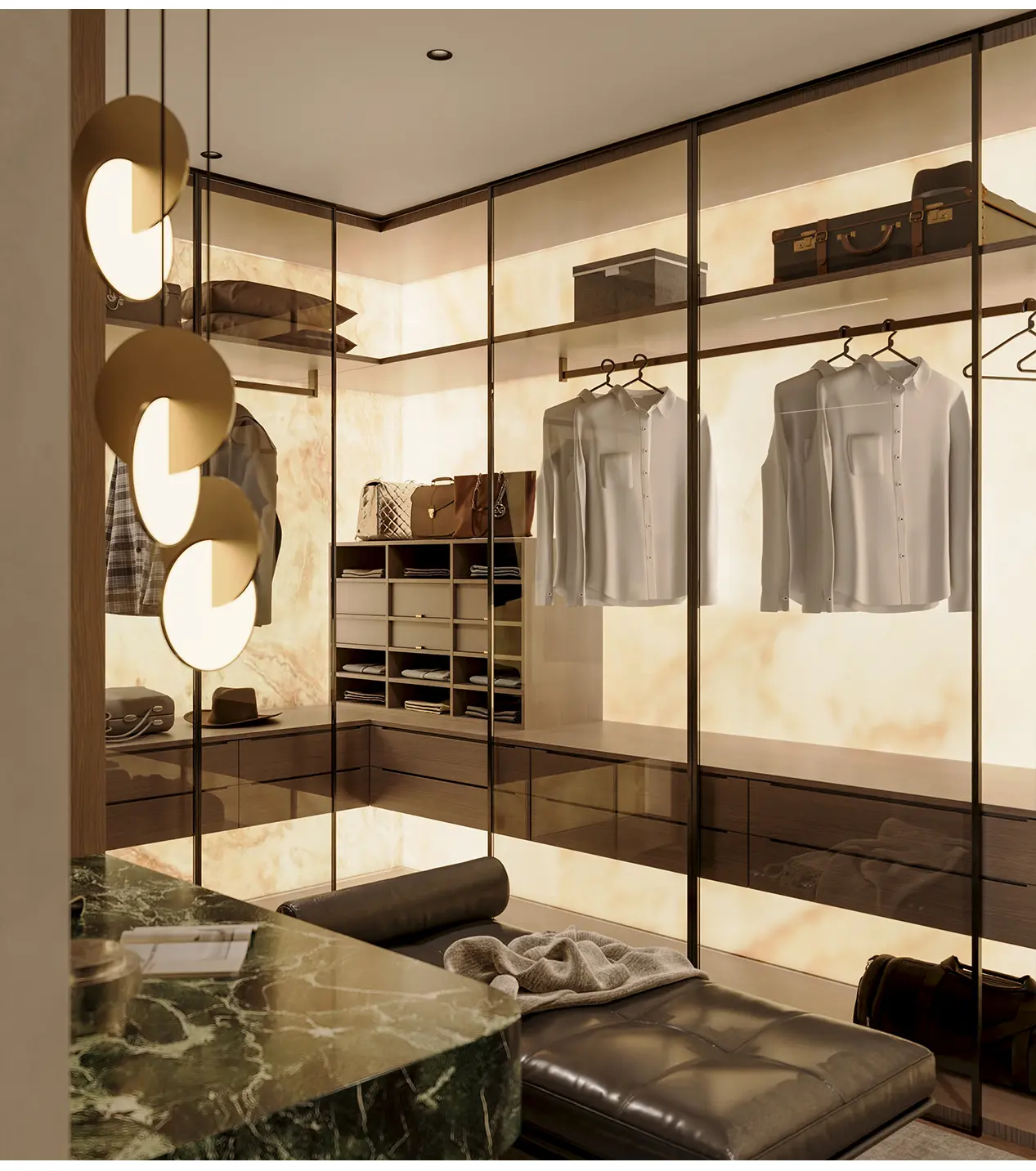 Modern Aluminum Bedroom Cabinets W14 05