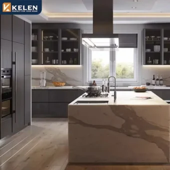 kelen 2026 kitchen cabinet full supplier modular style modern wood island furniture kitchen cabinet
